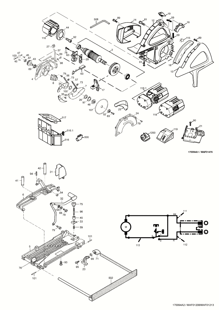 Mafell 916301 Cordless Portable Circular Saw KSP 55 / 24 V in MAFELL-MAX Spare Parts