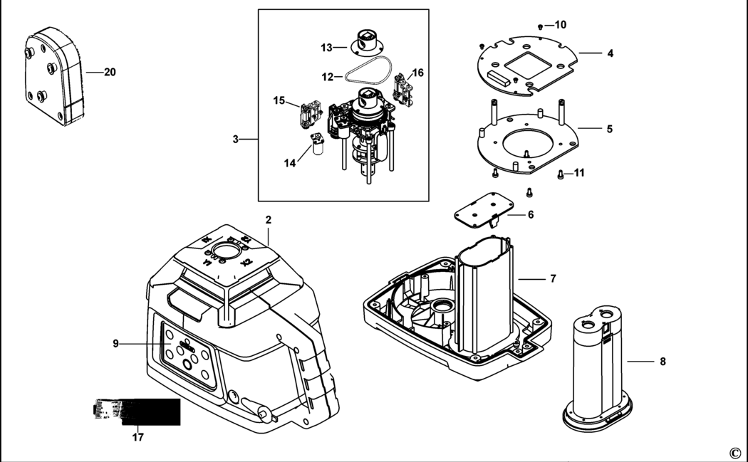 Stanley RLHW Type 1 Rotary Laser Spare Parts