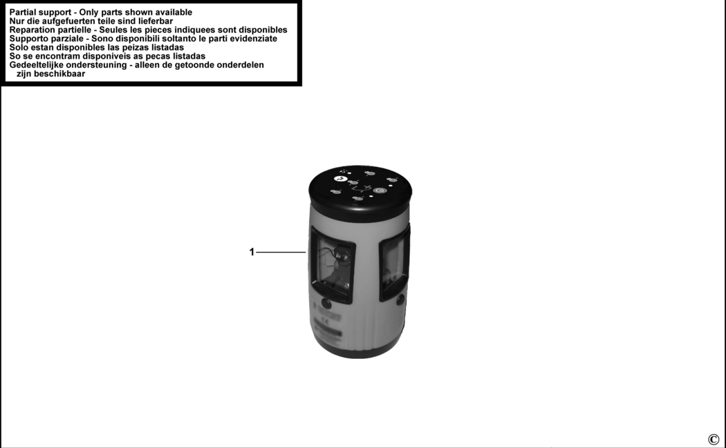 Stanley CL90i Type 1 Crossline Laser Spare Parts