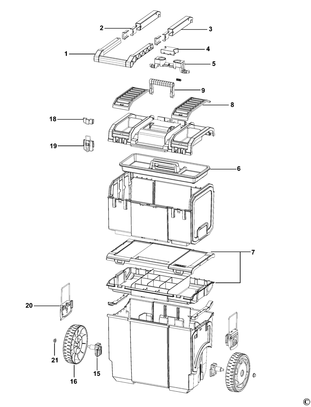 Stanley 1-70-327 Type 1 Workcentre Spare Parts