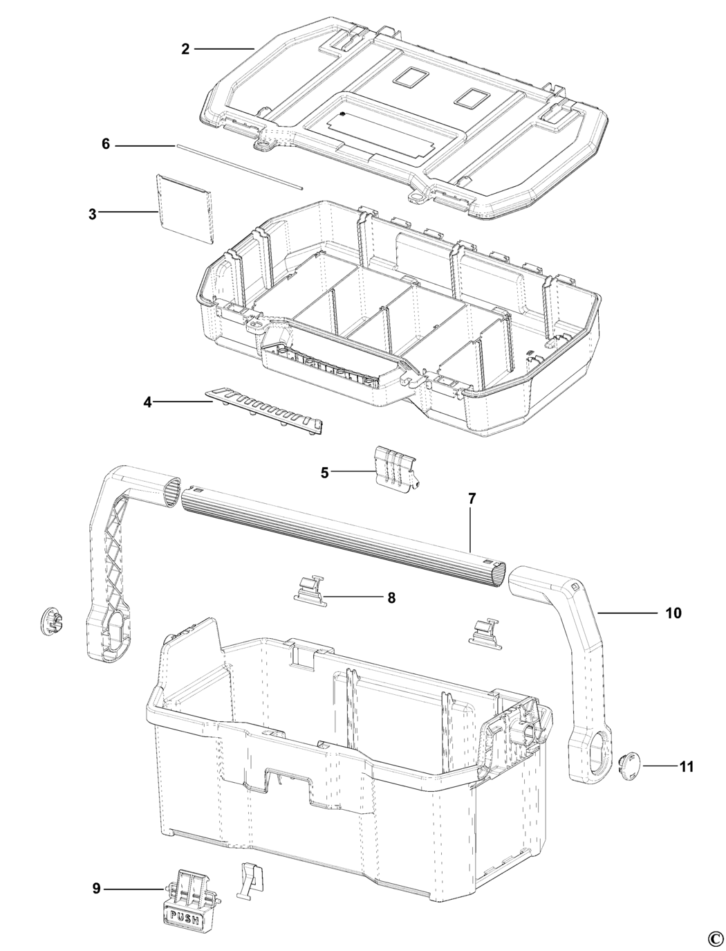 Stanley STST1-70317 Type 1 Workbox Spare Parts