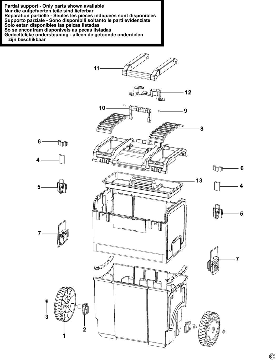 Stanley 1-93-968 Type 1 Workcentre Spare Parts