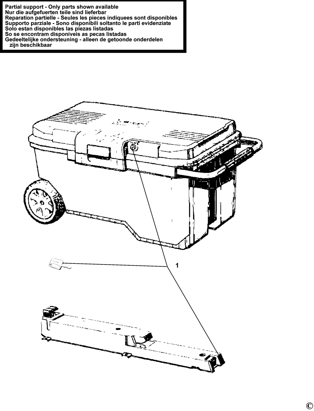 Stanley 1-96-163 Type 1 Workbox Spare Parts