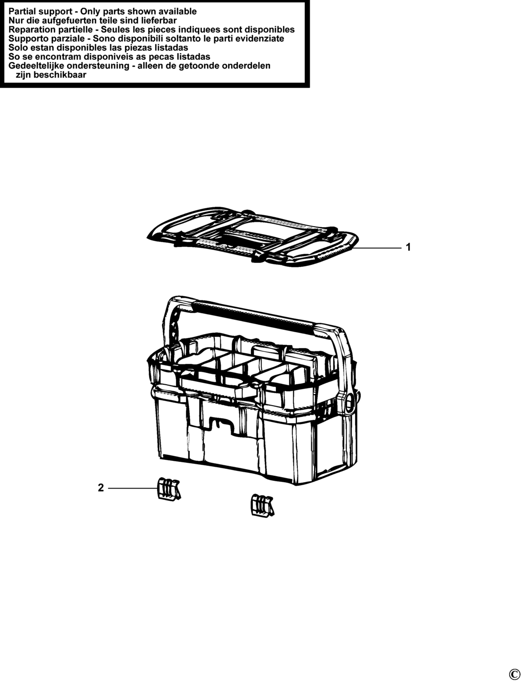 Stanley 1-97-506 Type 1 Workbox Spare Parts
