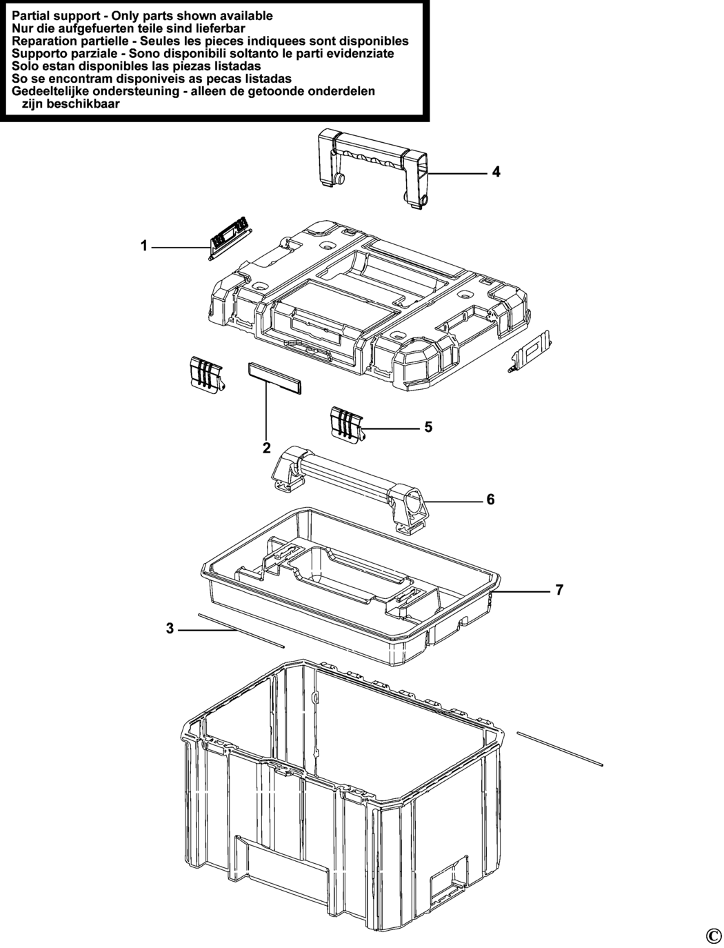 Stanley FMST1-71971 Type 1 Workbox Spare Parts