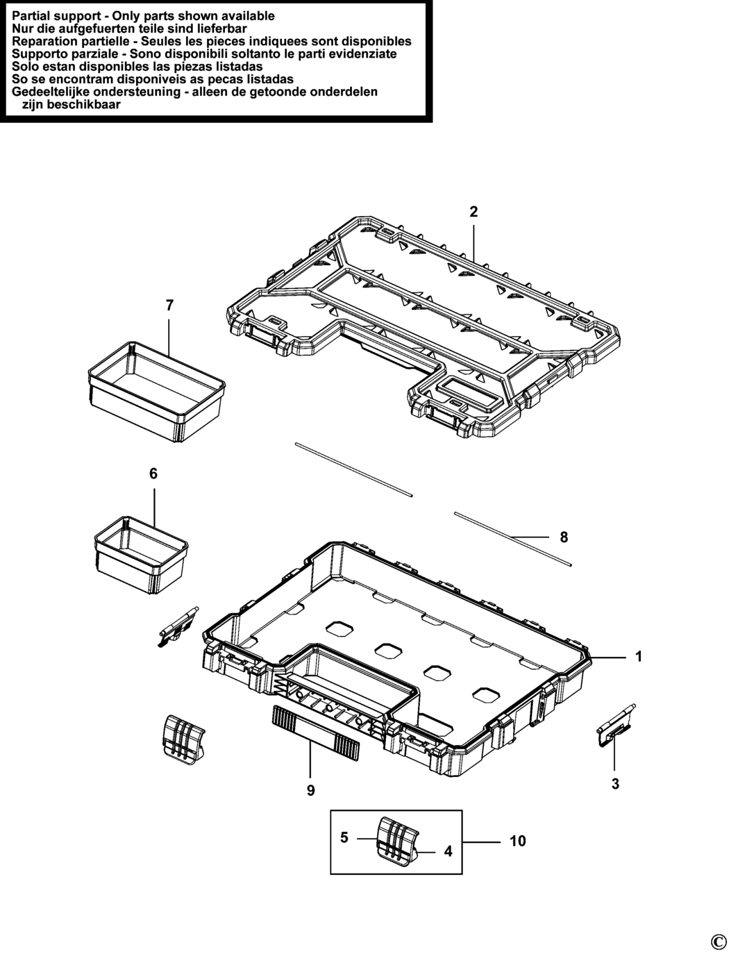 Stanley 1-97-519 Type 1 Organiser Spare Parts