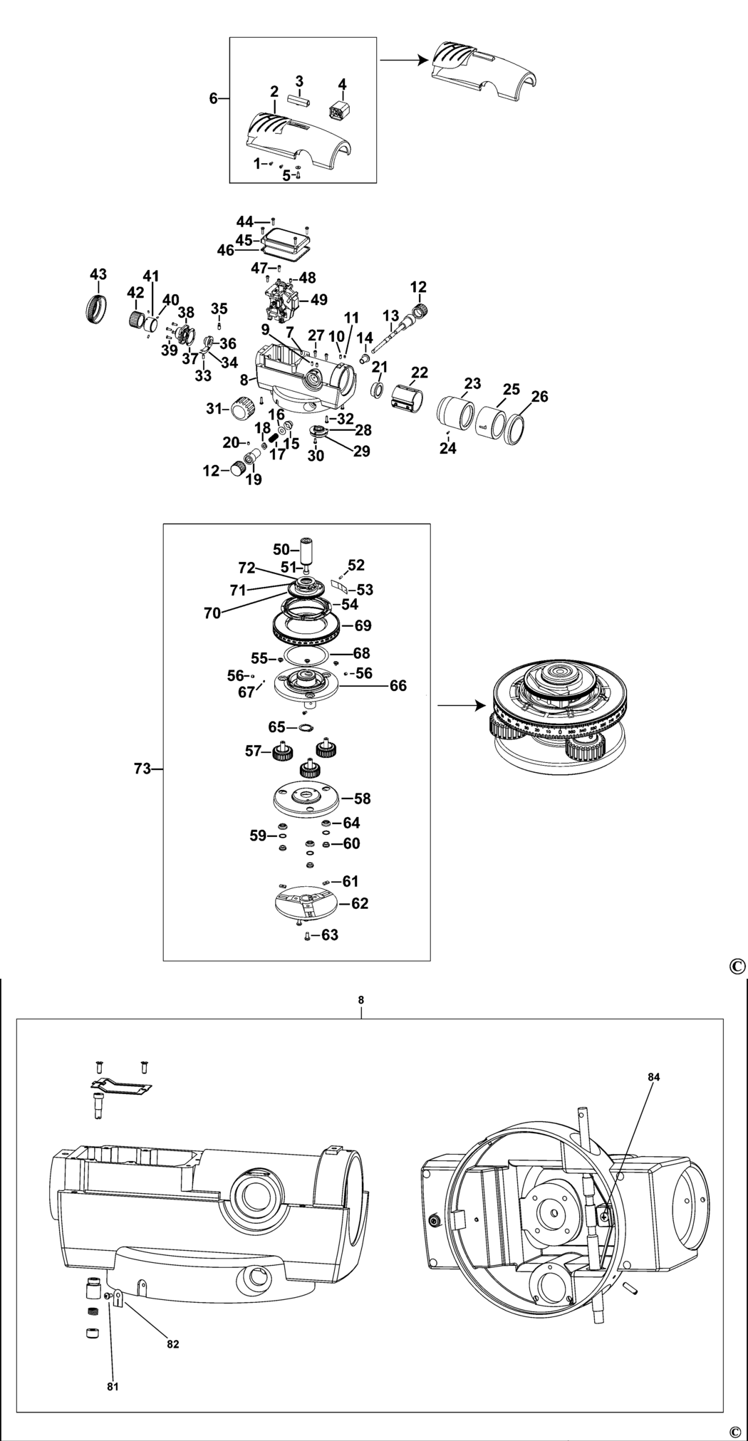 Stanley AL24D Type 1 Optical Instrument Spare Parts