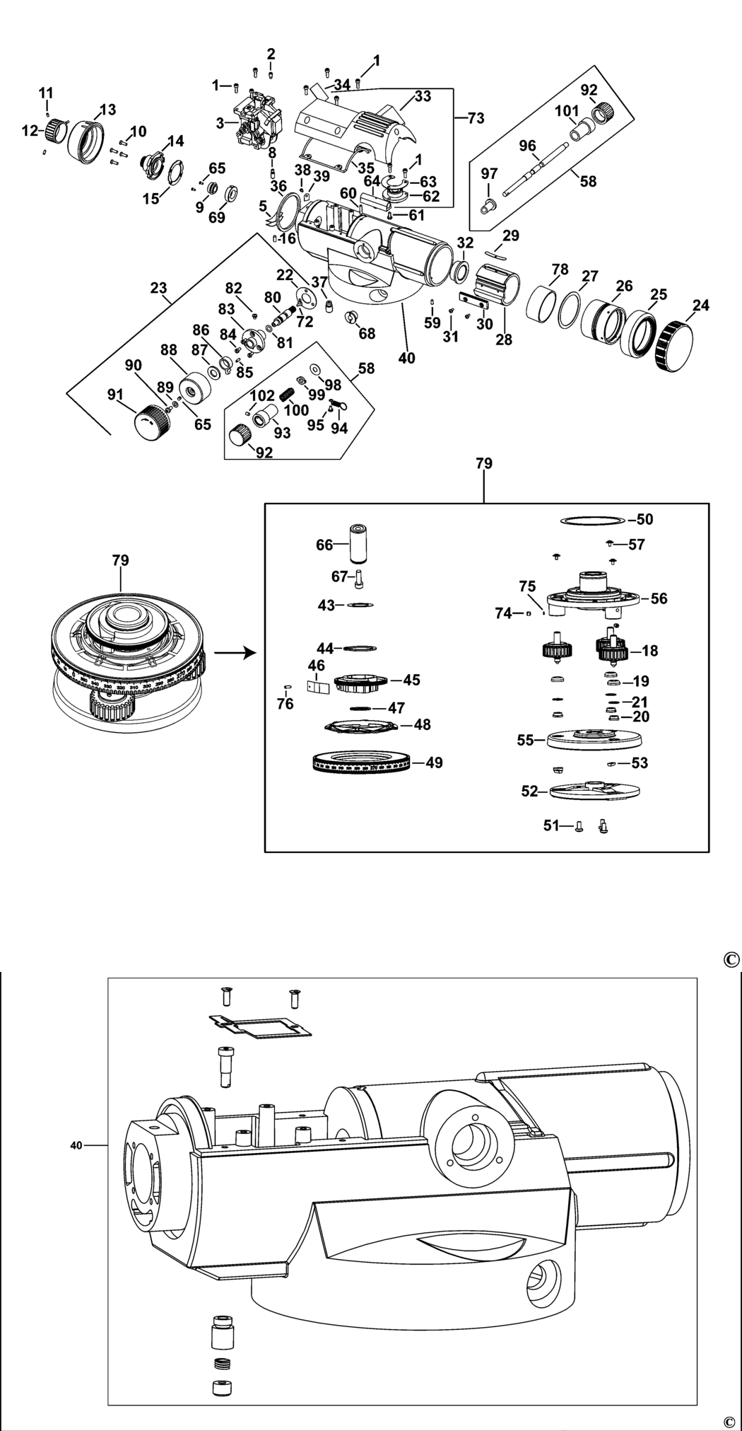 Stanley AL32D Type 1 Optical Instrument Spare Parts