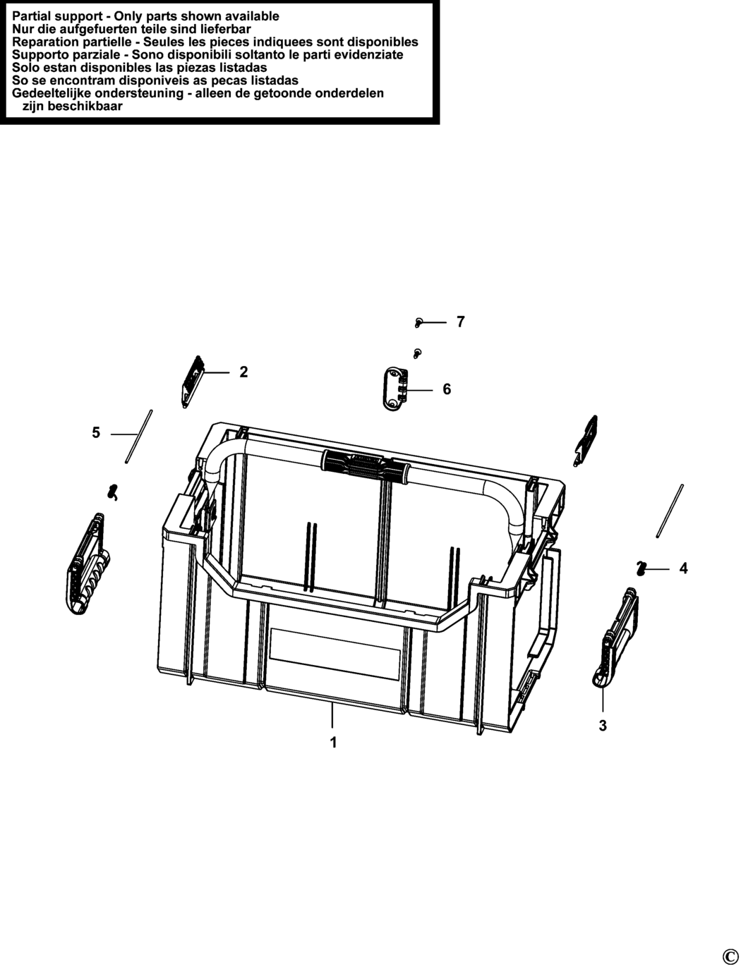 Stanley FMST1-75677 Type 1 Workbox Spare Parts