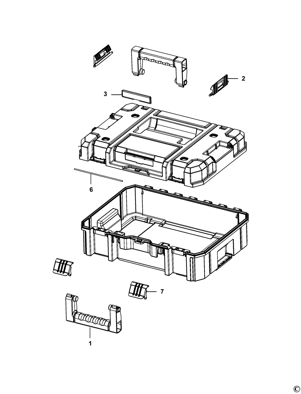 Stanley FMST1-75502 Type 1 Workbox Spare Parts