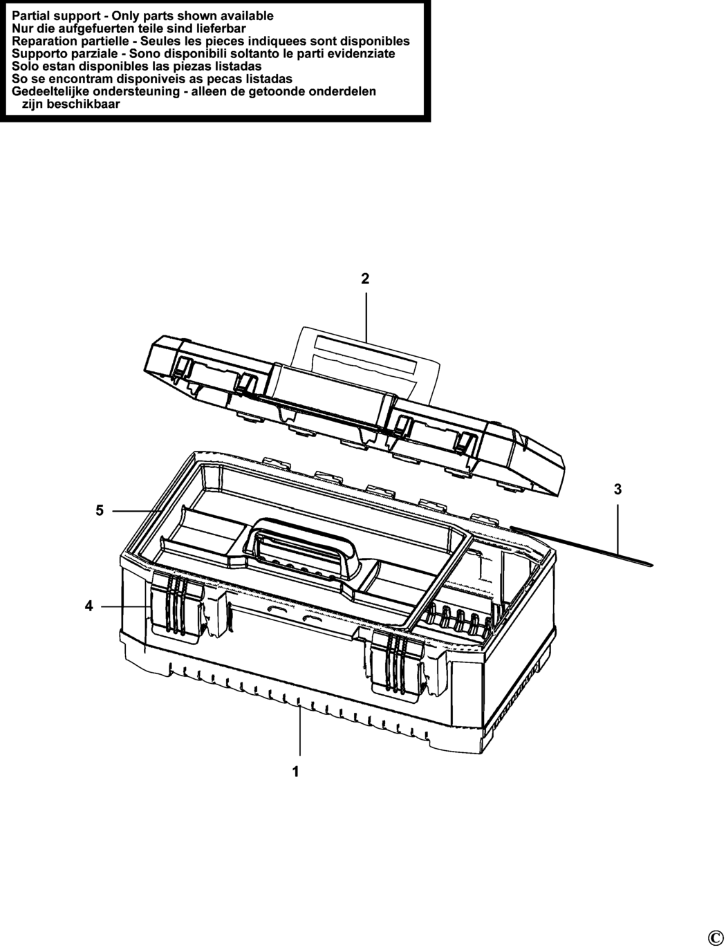 Stanley FMST1-75769 Type 1 Workbox Spare Parts