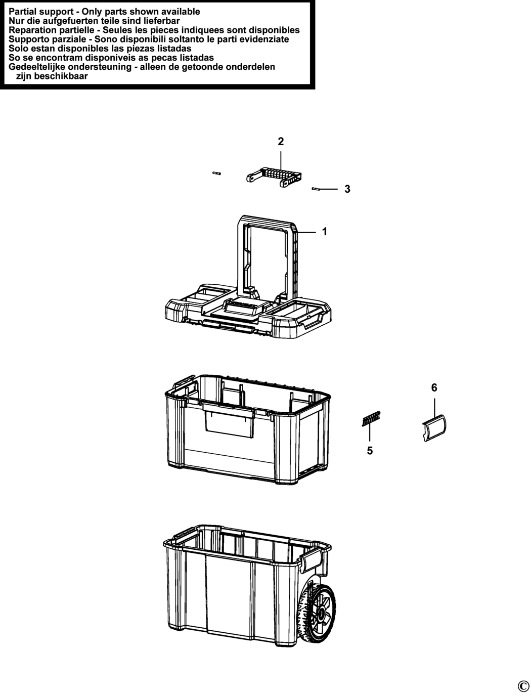 Stanley STST1-71185 Type 1 Workstation Spare Parts