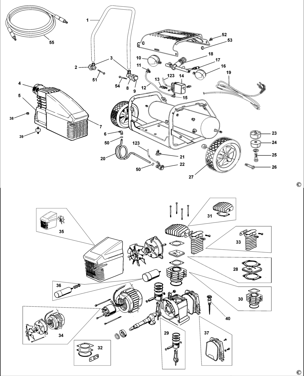 Bostitch PS20 Type REV A Compressor Spare Parts