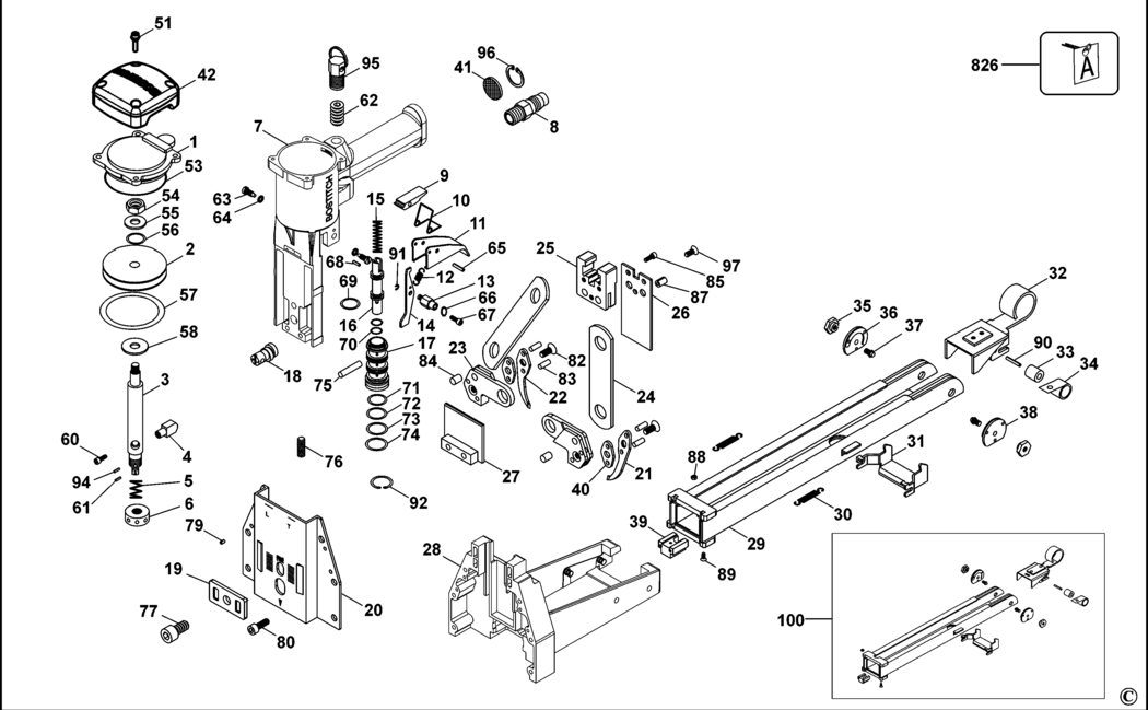 Bostitch DS-3519-E Type REV A Carton Sealer Spare Parts