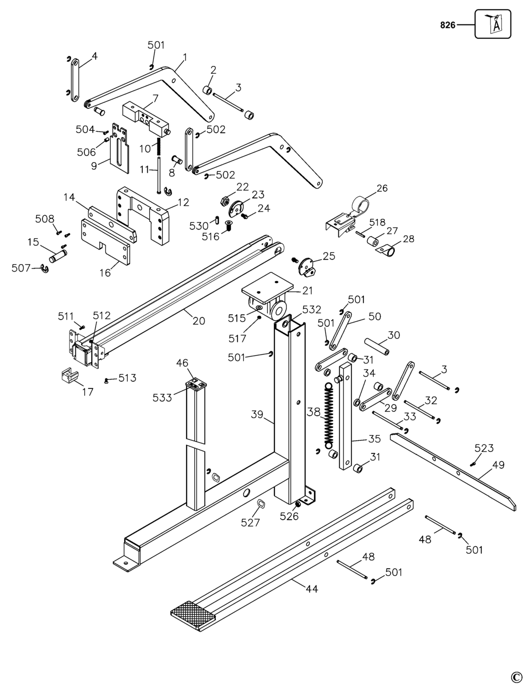 Bostitch FS35A Type REV A Carton Sealer Spare Parts