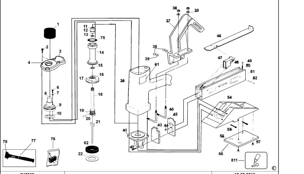 Bostitch MIIIFS Type REV N Stapler Spare Parts