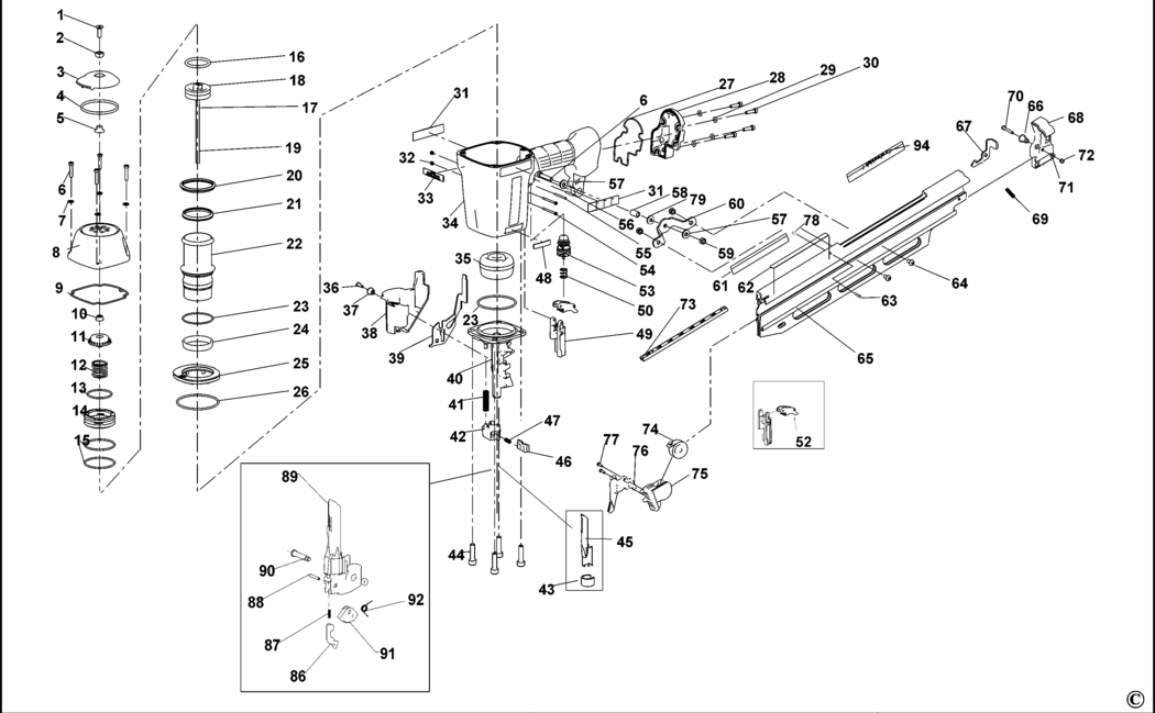 Bostitch framing on sale nailer n88rh