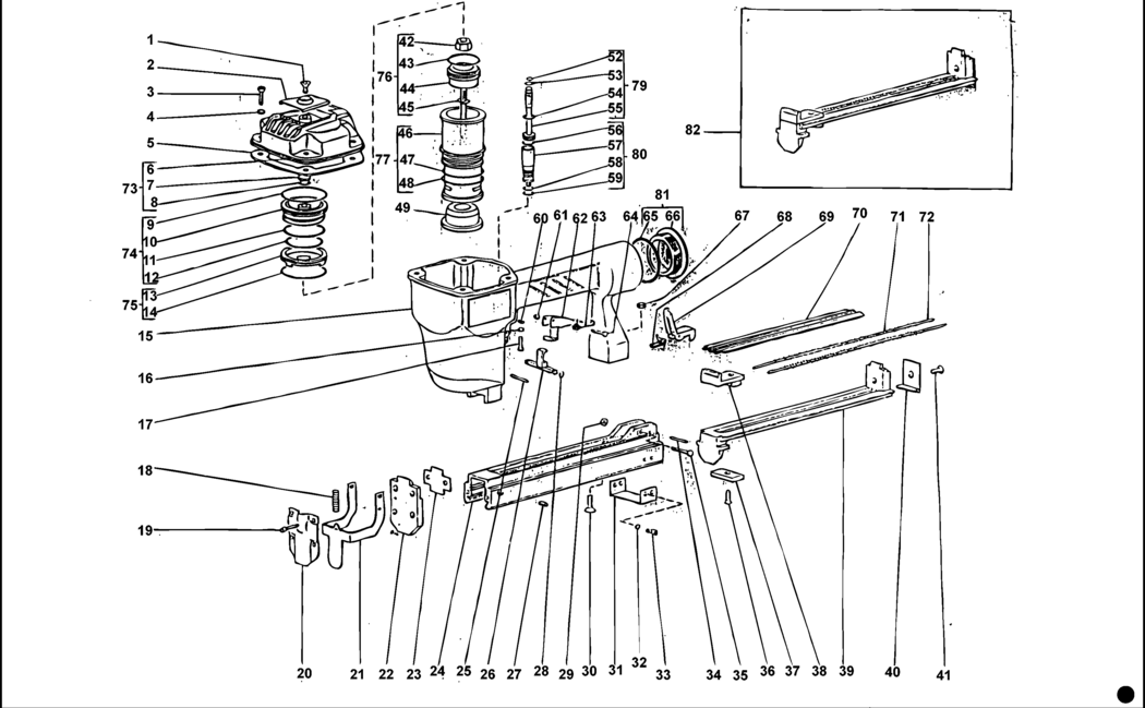 Bostitch 442-F/3-15 Type REV 0 Ringer Spare Parts