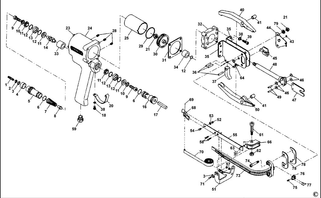 Bostitch SC443 Type REV 0 Ringer Spare Parts