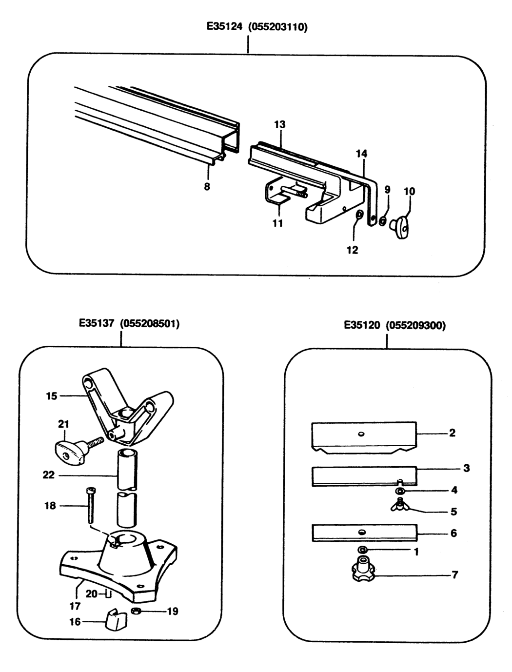 Elu 055208501 Type 1 Saw Bench Accessory Spare Parts