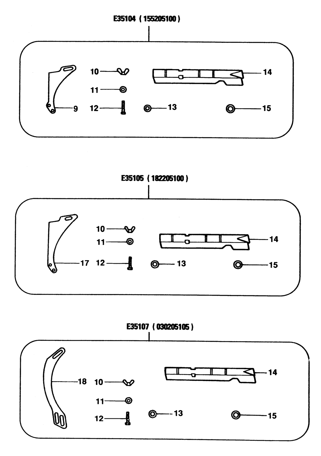 Elu 155205100 Type 1 Saw Table Accessory Spare Parts