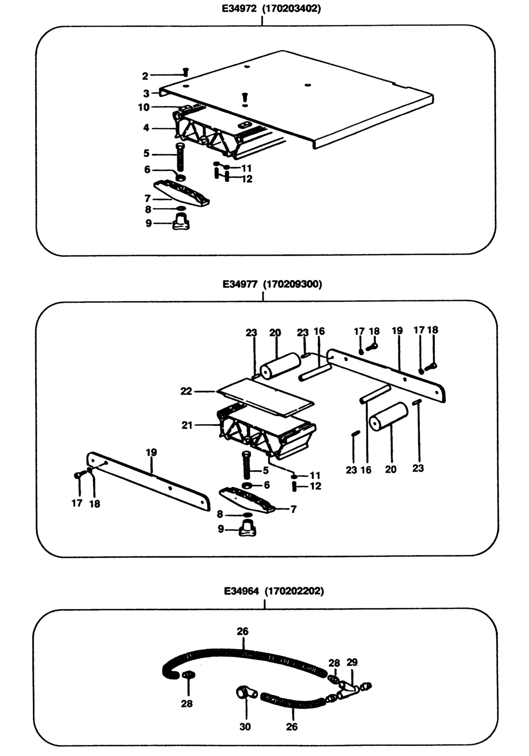 Elu 170202202 Type 1 Extractor Kit Spare Parts