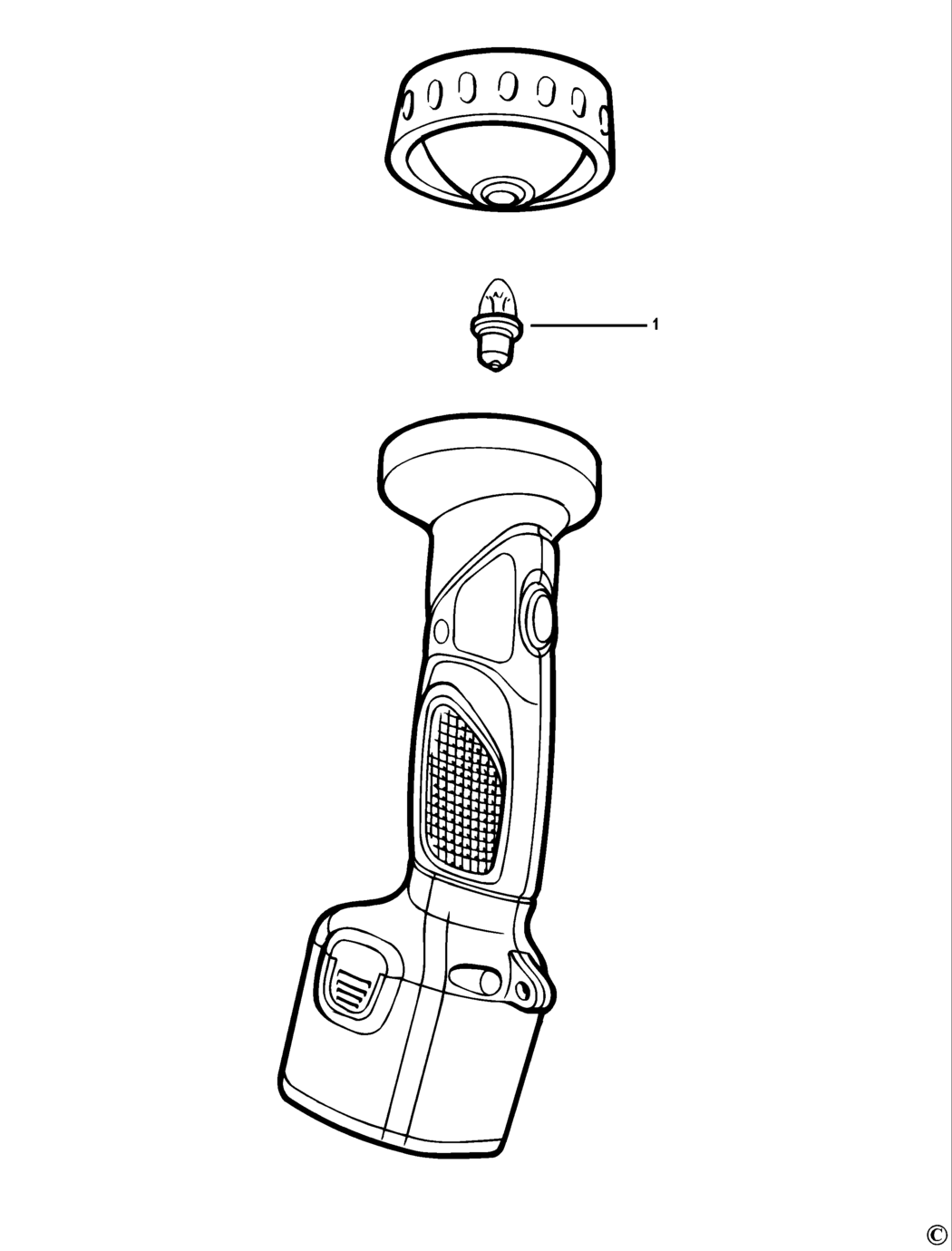 Elu TL9-------A Type 1 Cordless Torch Spare Parts