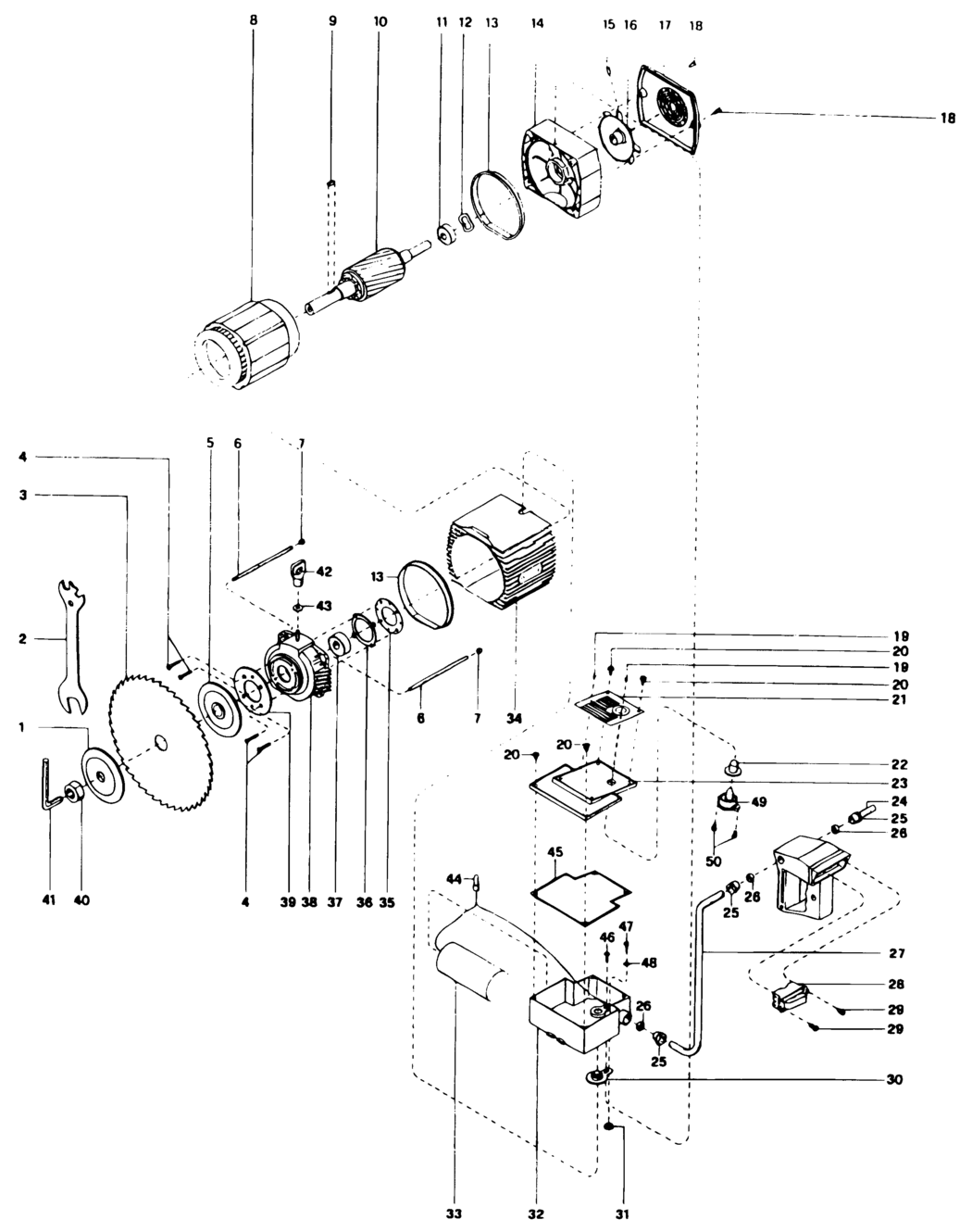 Dewalt DW8003----D Type 1 Radial Arm Saw Spare Parts