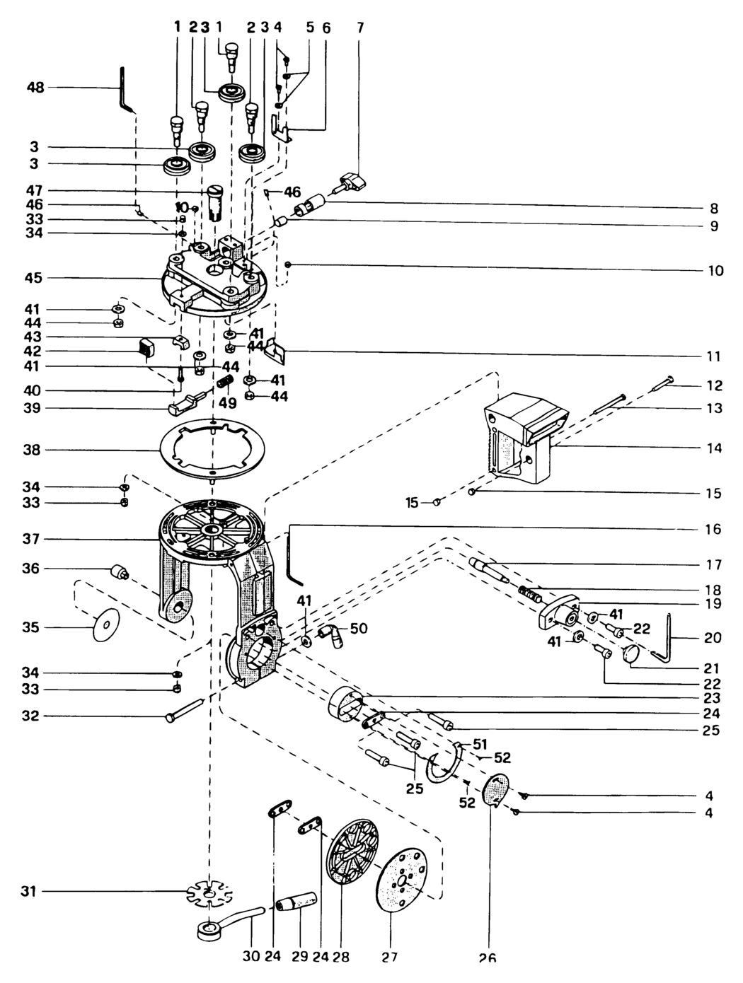 Dewalt radial deals arm saw spares