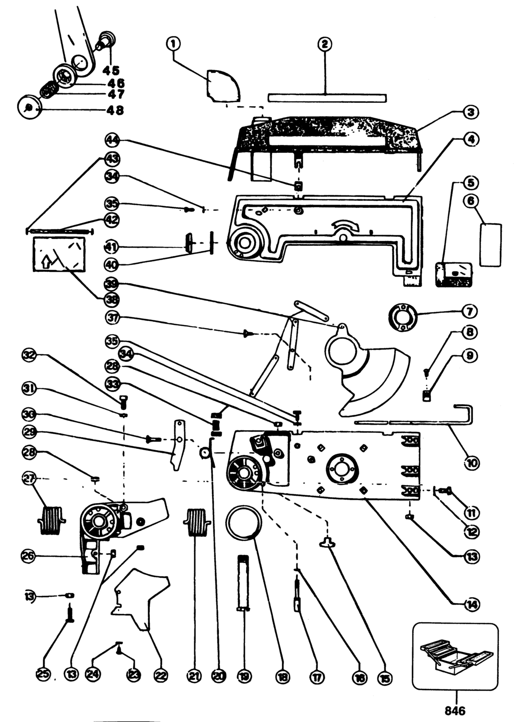 Dewalt DW252-----D Type 1 Mitre Saw Spare Parts