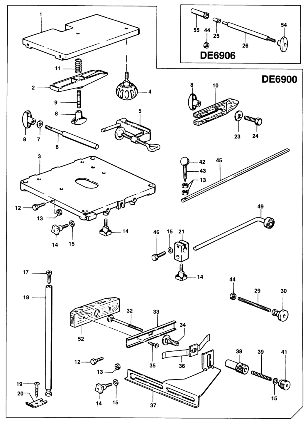 Dewalt DE6906 Type 1 Fine Adjuster Spare Parts