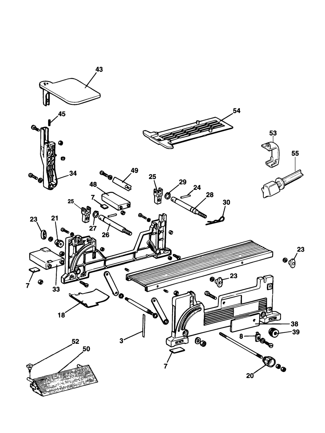 Dewalt DE8000 Type 1 Planer Stand Spare Parts