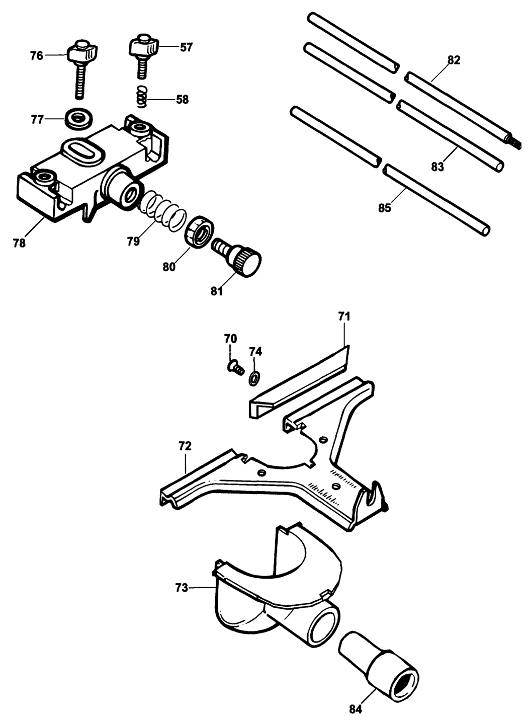 Dewalt DW6913 Type 1 Guide Fence Spare Parts