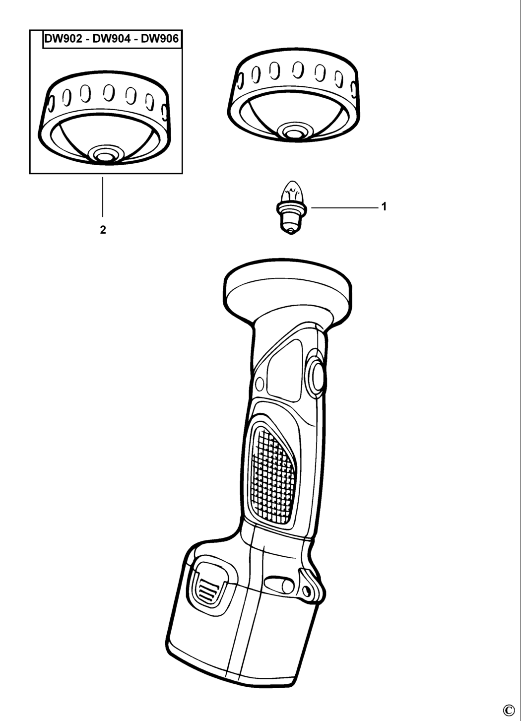 Dewalt DW902 Type 1 Torch Spare Parts