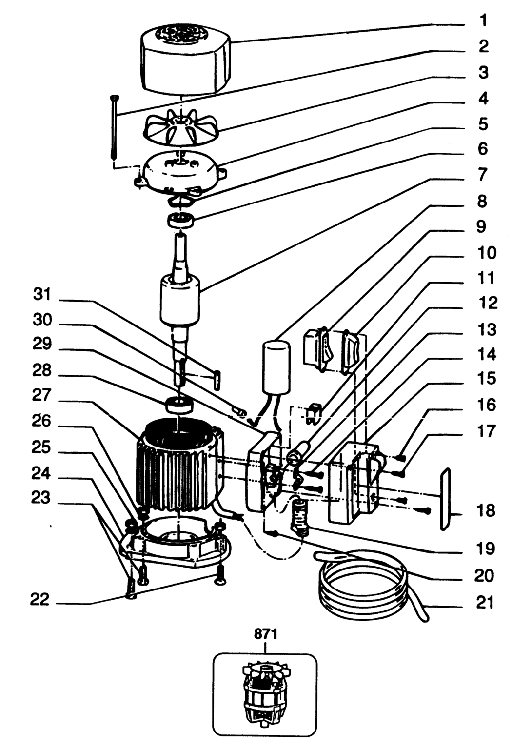 Dewalt DW60------A Type 1 Dust Extractor Spare Parts