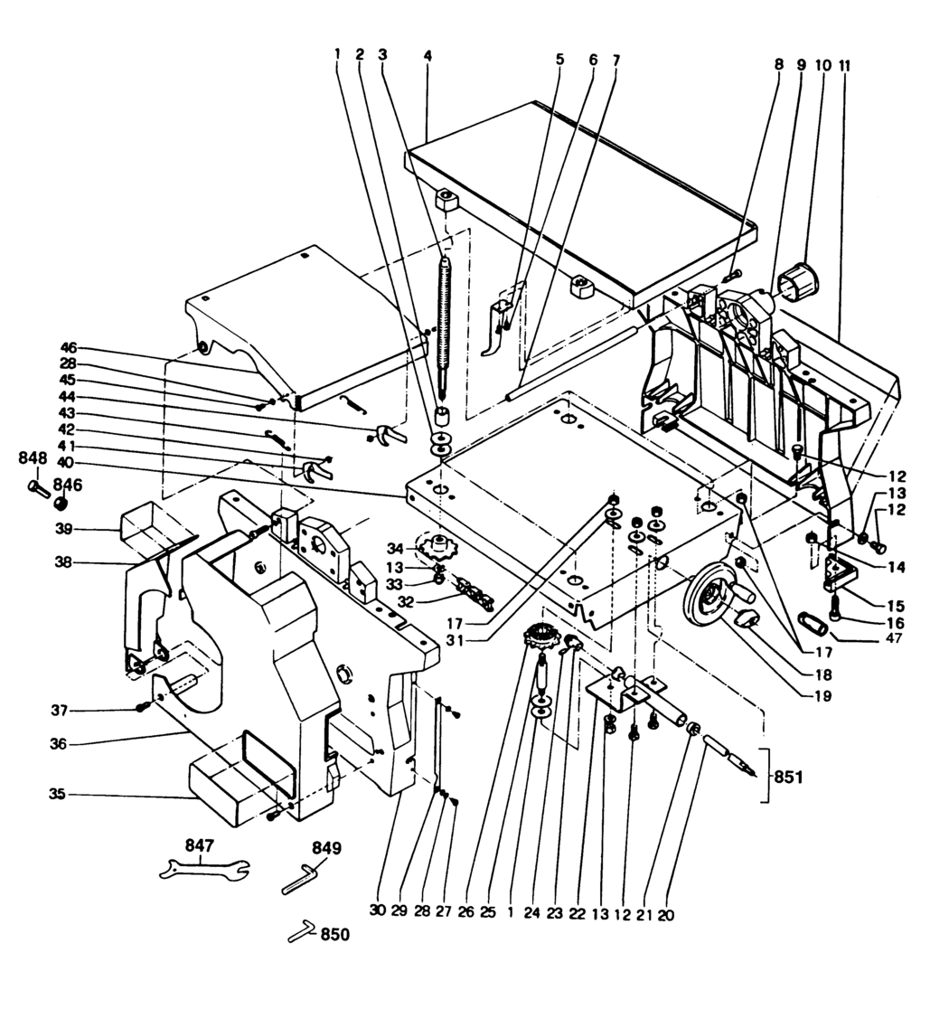 Dewalt DW1150----F Type 1 Planer Thicknesser Spare Parts