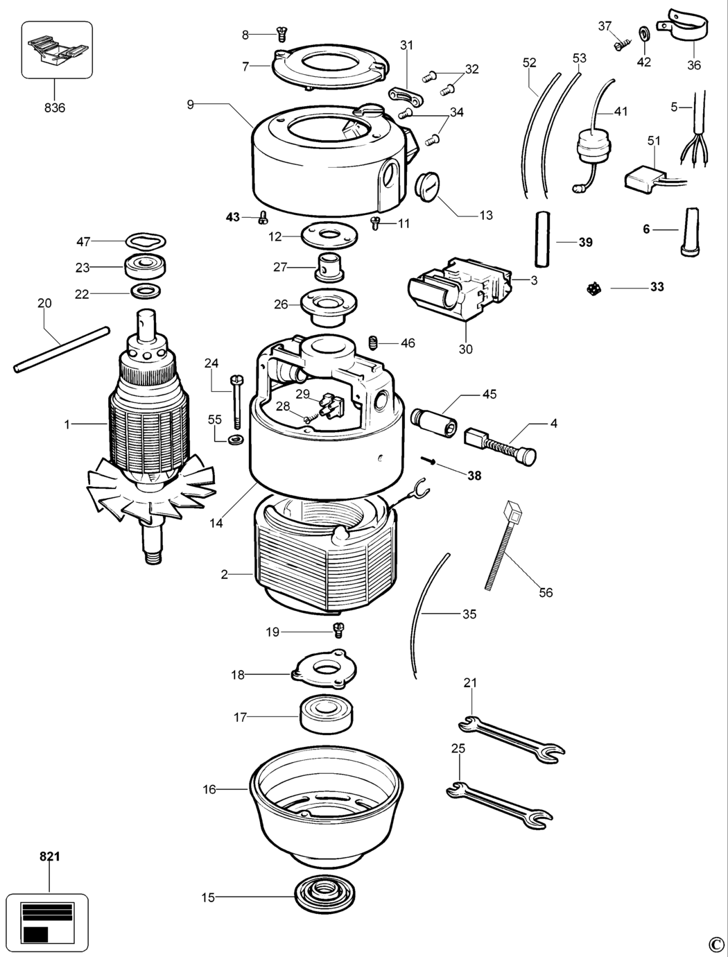 Dewalt DW627 Type 1 Router Spare Parts