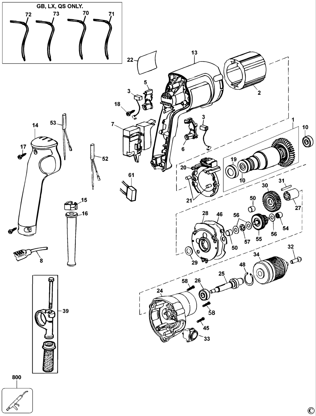 Dewalt DW236 Type 3 Drill Spare Parts