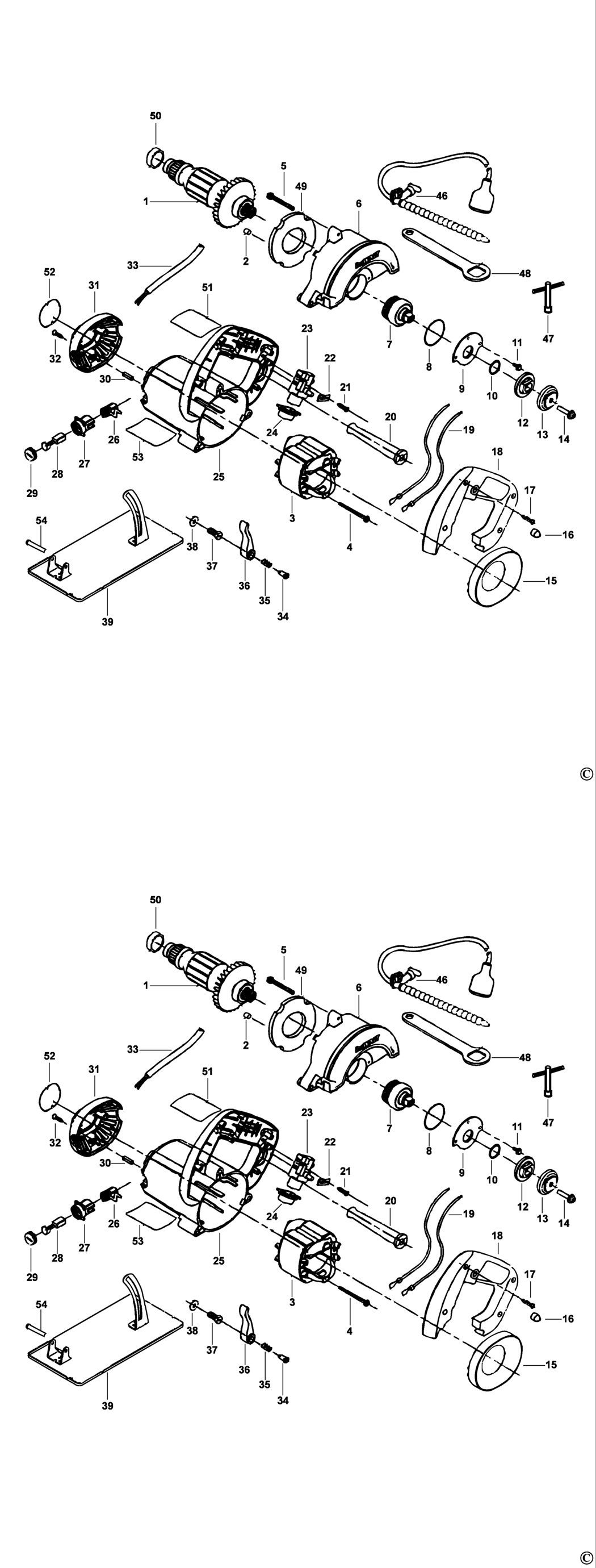 Dewalt DW861 Type 1 Tile Cutter Spare Parts