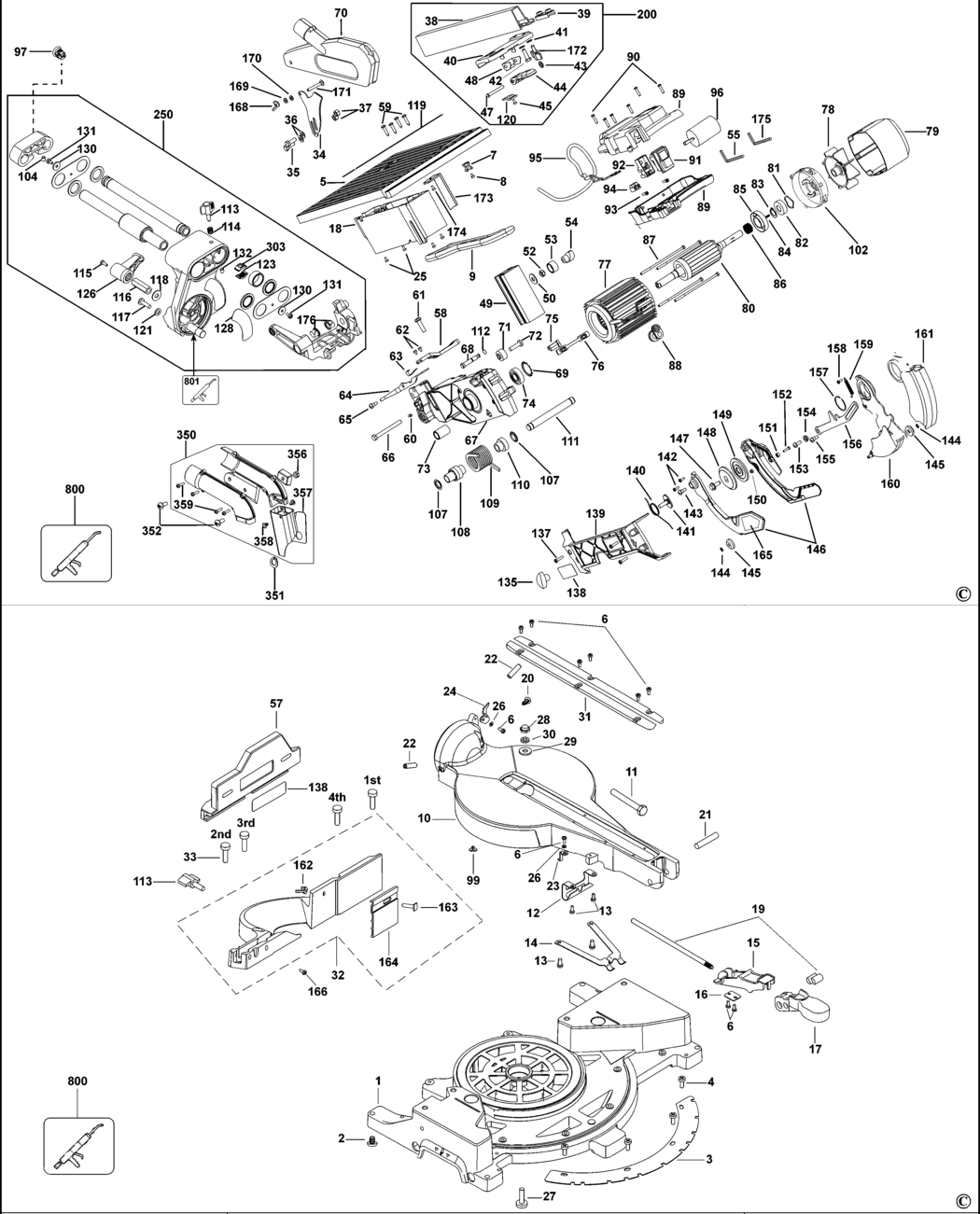 Dewalt D27111 Type 1 Table Mitre Saw Spare | Miles & Machinery Centre