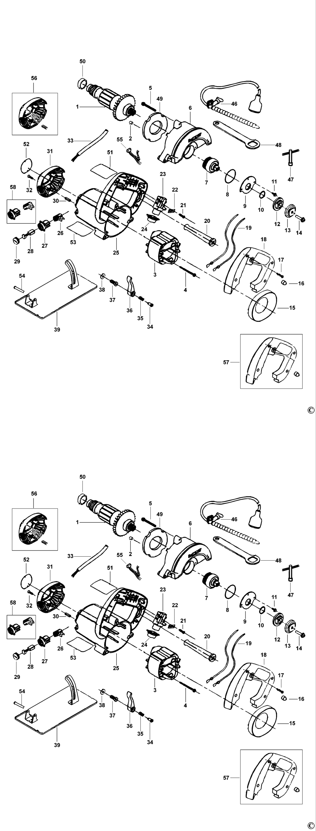 Dewalt DW861 Type 2 Tile Cutter Spare Parts