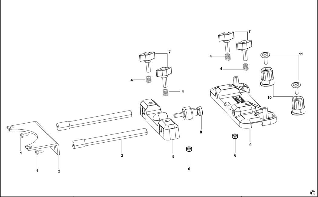 Dewalt DWS5031 Type 12 Attachment Spare Parts