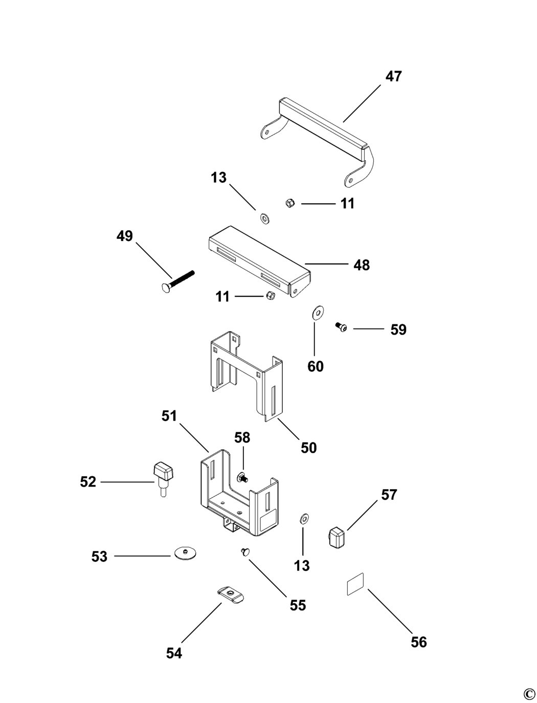 Dewalt DW7232 Type 3 Support Table Spare Parts