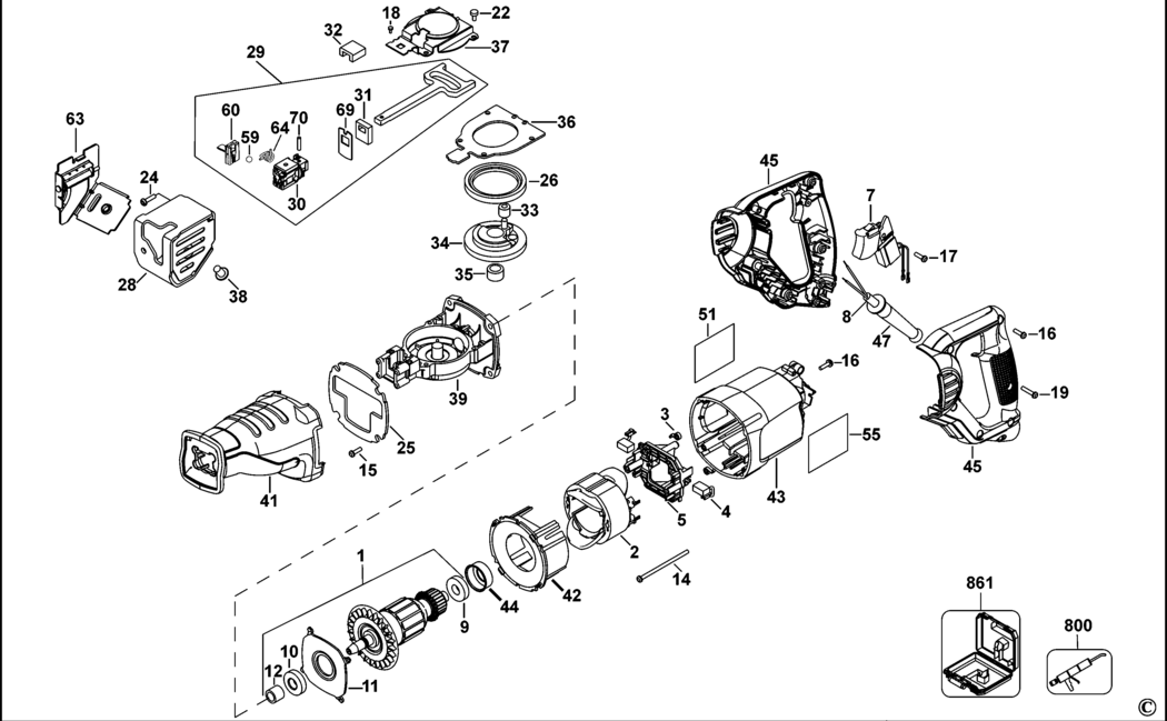 Dewalt DW304PK Type 4 Cutsaw Spare Parts