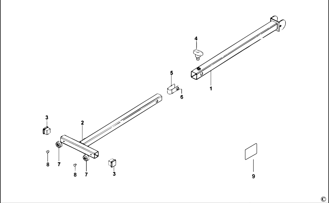 Dewalt DE7028 Type 3 Table Extension Spare Parts