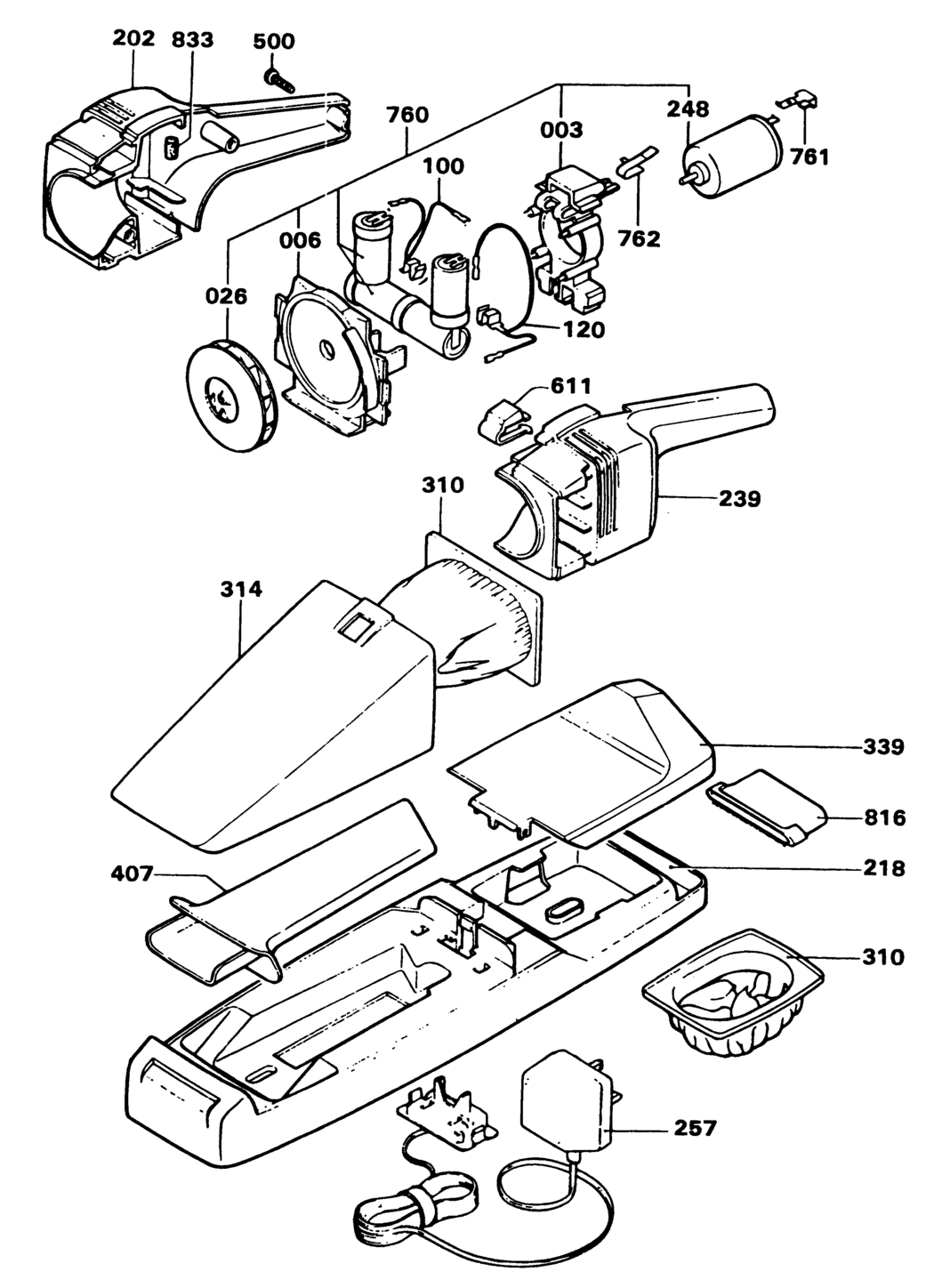 Black & Decker 938 Type 1 Dustbuster Spare Parts