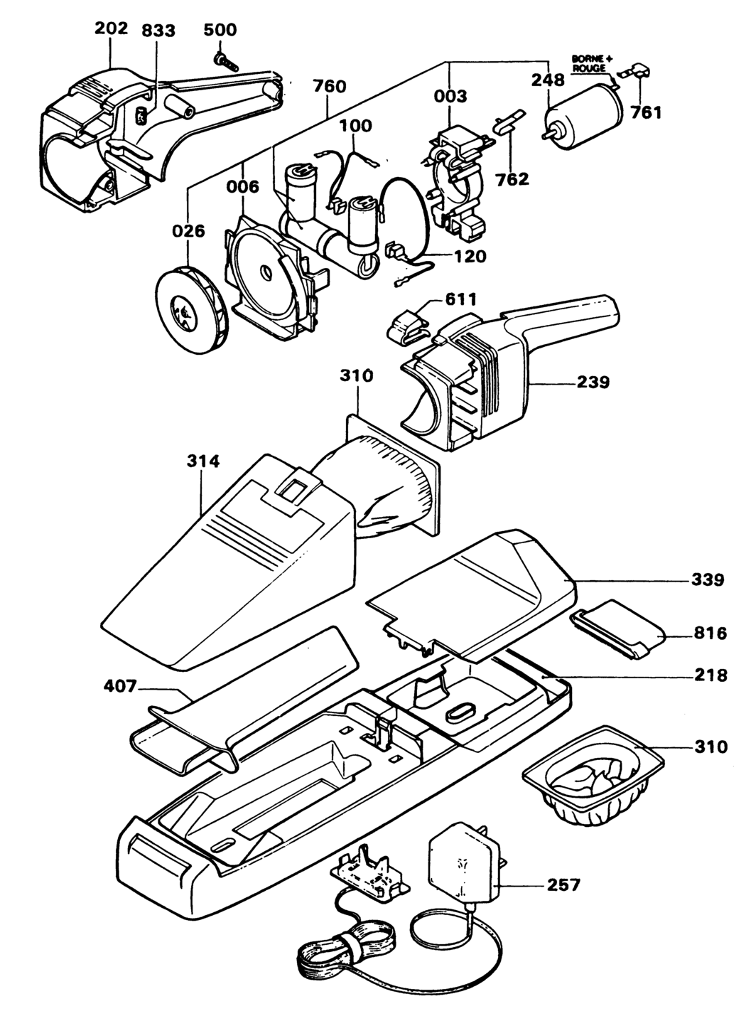 Black & Decker HC120 Type 1 Dustbuster Spare Parts