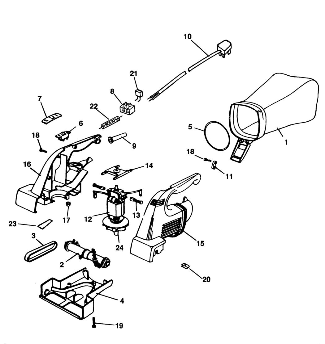 Black & Decker AC7000 Type 1 Powerbrush Spare Parts