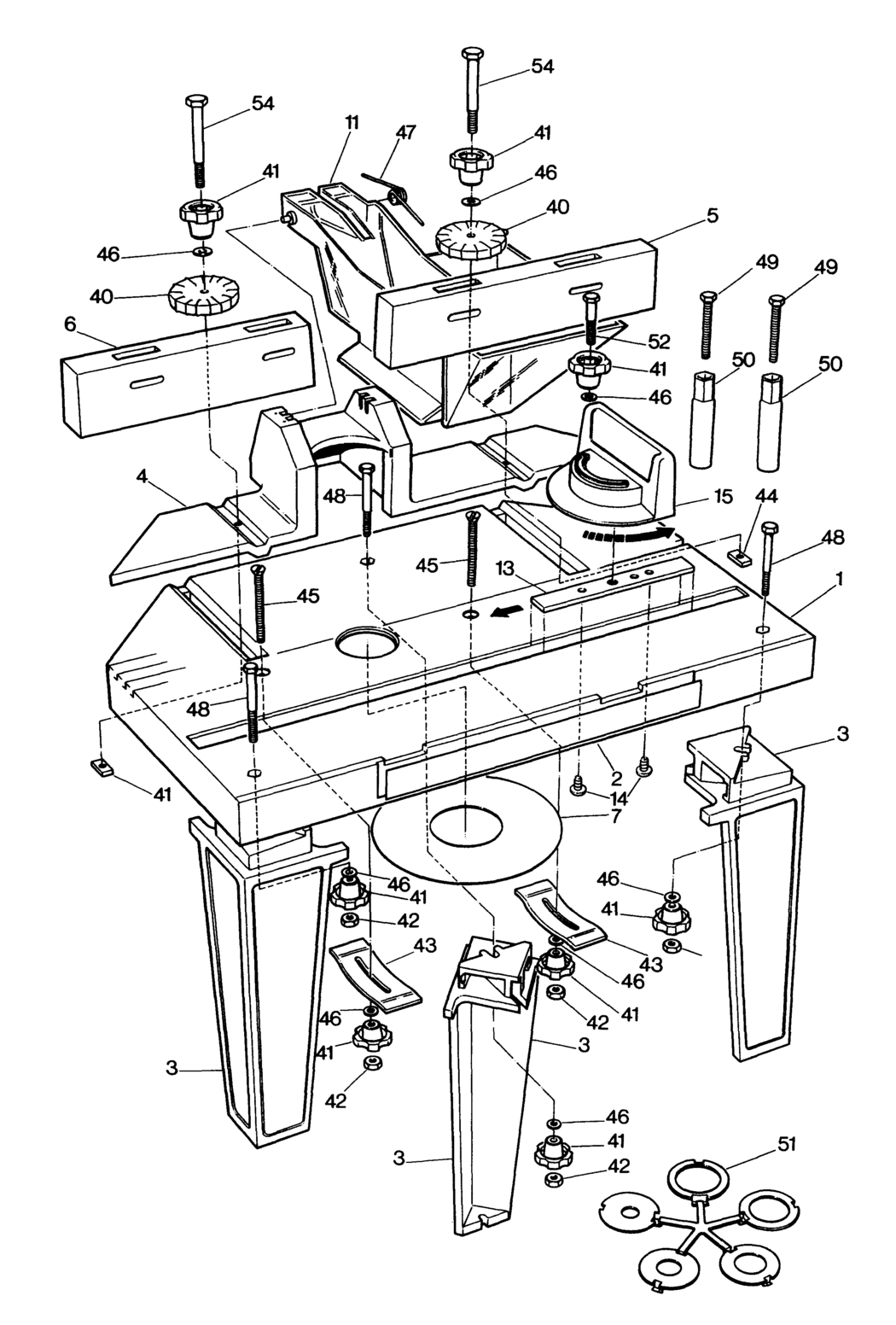 Black & Decker D2310 Type 1 Router Table Spare Parts