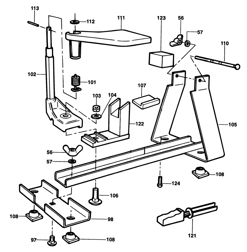 Black & Decker A5548 Type 1 Planer Stand Spare Parts